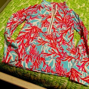 Lilly Pulitzer pullover with half zip